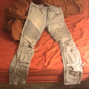 Cut up jeans